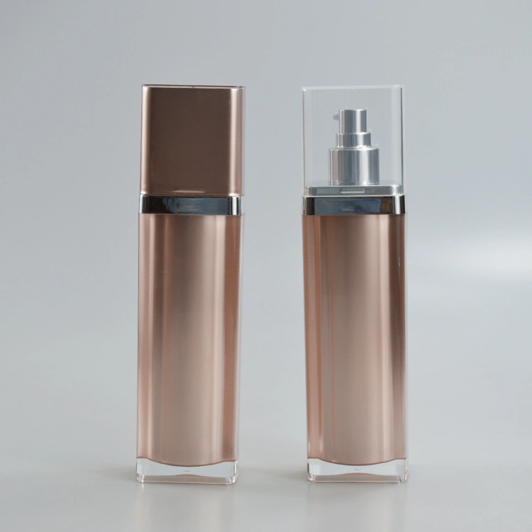 5oz Large Capacity Big Volume Square Acrylic Bottle Luxury 150ml Pump Lotion Bottle Cosmetic Acrylic Bottle