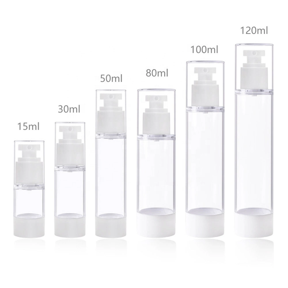 15ml 30ml 50ml 80ml 100ml Serum Cosmetic Packaging Airless Lotion Pump Bottles